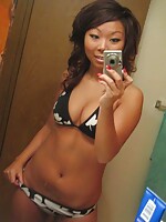 hot asian girl dildoing